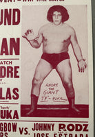 ANDRE THE GIANT ON SITE WRESTLING POSTER (1982)