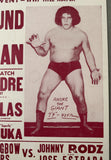 ANDRE THE GIANT ON SITE WRESTLING POSTER (1982)