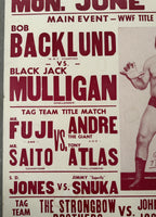 ANDRE THE GIANT ON SITE WRESTLING POSTER (1982)