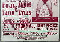 ANDRE THE GIANT ON SITE WRESTLING POSTER (1982)
