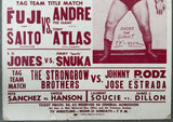 ANDRE THE GIANT ON SITE WRESTLING POSTER (1982)