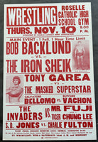 BACKLUND, BOB-THE IRON SHIEK ORIGINAL ON SITE POSTER (1988)