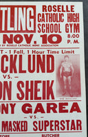 BACKLUND, BOB-THE IRON SHIEK ORIGINAL ON SITE POSTER (1988)