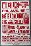 BACKLUND, BOB-GEORGE "THE ANIMAL" STEELE ON SITE POSTER (1983)