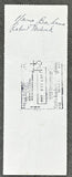 BAHAMA, YAMA SIGNED PAYROLL CHECK (1961)
