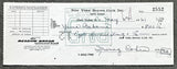 BAHAMA, YAMA SIGNED PAYROLL CHECK (1961)