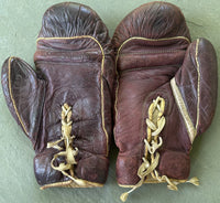 BARTFIELD, DANNY FIGHT WORN GLOVES (1940-BOBBY WILLIAMS FIGHT)