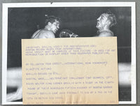 BASILIO, CARMEN ORIGINAL TYPE 1 WIRE PHOTO (1955-SECOND DEMARCO FIGHT)