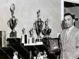BASILIO, CARMEN ORIGINAL BOXING TROPHY (1953)