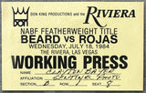 BEARD, JACKIE-REFUGIO ROJAS WORKING PRESS PASS (1984)