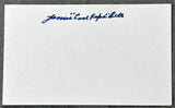 BELL< JAMES "COOL PAPA" SIGNED INDEX CARD (JSA)
