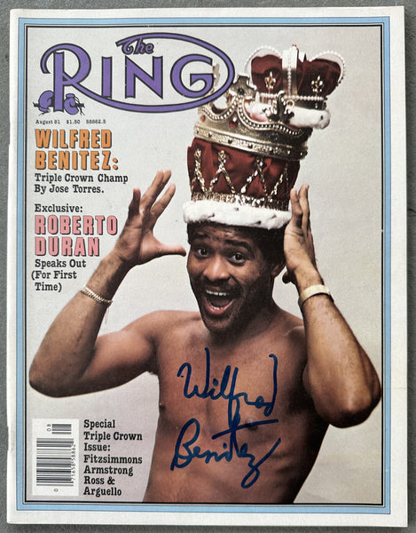 BENITEZ, WILFRED SIGNED RING MAGAZINE (AUGUST 1981)