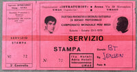 BENVENUTI, NINO-TOM BETHEA ON SITE FULL TICKET (1970)