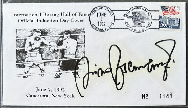 NINO BENVENUTI SIGNED BOXING HALL OF FAME FIRST DAY ENVELOPE (1992)