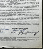 BESMANOFF, WILLIE SIGNED FIGHT CONTRACT (1960-FOR ARCHIE MOORE FIGHT)