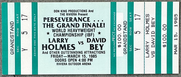 HOLMES, LARRY-DAVID BEY FULL TICKET (1985)