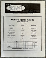 BIZZARRO, JOHNNY-FRANKIE NAVAEZ OFFICIAL PROGRAM (1964)