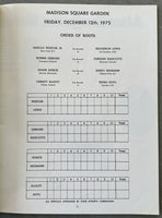 BOBICK, DUANE-RANDY NEUMANN OFFICIAL PROGRAM (1975)