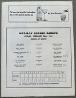 BONAVENA, OSCAR-ZORA FOLLEY OFFICIAL PROGRAM (1965)