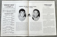 BONAVENA, OSCAR-ZORA FOLLEY OFFICIAL PROGRAM (1965)