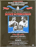 BOWE, RIDDICK-JESSE FERGUSON & ROY JONES, JR.-BERNARD HOPKINS ON SITE POSTER (1993)