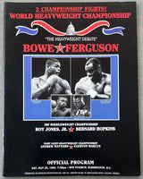 BOWE, RIDDICK-JESSE FERGUSON & ROY JONES, JR.-BERNARD HOPKINS OFFICIAL PROGRAM (1993)