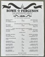 BOWE, RIDDICK-JESSE FERGUSON & ROY JONES, JR.-BERNARD HOPKINS OFFICIAL PROGRAM (1993)