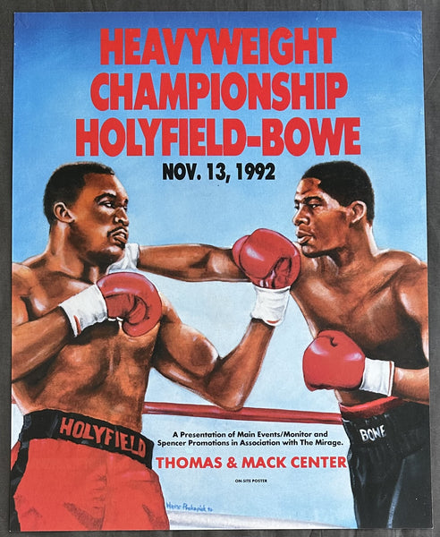 HOLYFIELD, EVANDER-RIDDICK BOWE I ON SITE POSTER (1992)