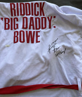 BOWE, RIDDICK SIGNED BOXING ROBE (JSA)