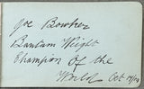 BOWKER, JOE & BOBBY DOBBS INK SIGNED ALBUM PAGE