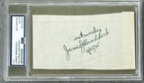 BRADDOCK, JAMES J. INK SIGNATURE (1935-AS WORLD HEAVYWEIGHT CHAMPION-PSA/DNA)