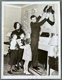 BRADDOCK, JIMMY & FAMILY ORIGINAL TYPE 1 WIRE PHOTO (1938-RETIRING FROM THE RING)