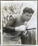 BRADDOCK, JIMMY ORIGINAL TYPE 1 PHOTO (1937-TRAINING FOR JOE LOUIS)