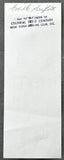 GRIFFITH, EMILE SIGNED PRO DEBUT PAYROLL CHECK (1958-ALSO SIGNED BY TEDDY BRENNER)