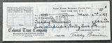 BRENNER, TEDDY 3 TIME SIGNED PAYROLL CHECK (1959)