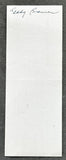 BRENNER, TEDDY DUAL SIGNED CHECK (1958)