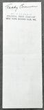 BRENNER, TEDDY 3 TIME SIGNED PAYROLL CHECK (1959)
