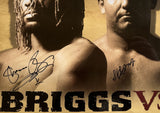 BRIGGS, SHANNON-SULTAN IBRAGIMOV SIGNED ON SITE POSTER (2007-IBRAGIMOV WINS TITLE)
