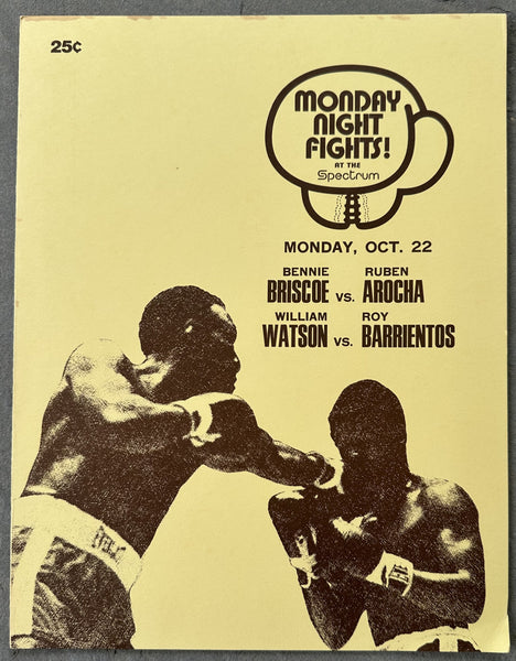 BRISCOE, BENNIE-RUBEN AROCHA & MIKE ROSSMAN HERMAN NANCE OFFICIAL PROGRAM (1973)