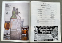 BRISCOE, BENNIE-JUAREZ DE LIMA OFFICIAL PROGRAM (1969)