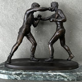BOXING BRONZE BY ARTIST SHERMAN