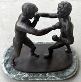 BOXING BRONZE BY ARTIST SHERMAN