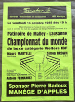 BROWN, SIMON-MAURO MARTELLI ON SITE POSTER (1988)