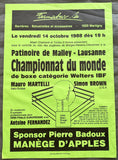 BROWN, SIMON-MAURO MARTELLI ON SITE POSTER (1988)