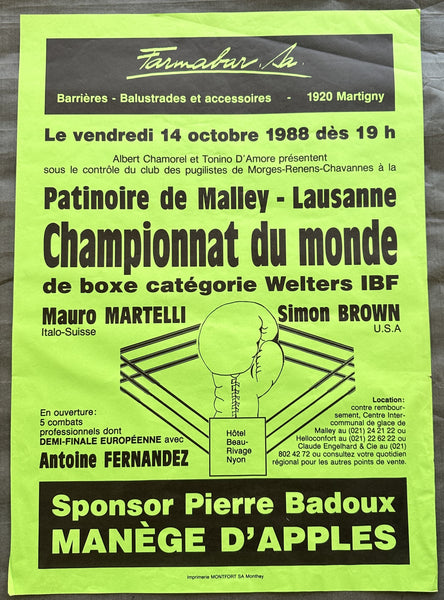 BROWN, SIMON-MAURO MARTELLI ON SITE POSTER (1988)