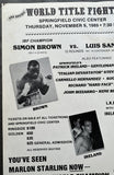 BROWN, SIMON-LUIS SANTANA ON SITE POSTER (1989)