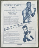 BROWN, SIMON-BOBBY JOE YOUNG OFFICIAL PROGRAM & PRESS KIT (1989)