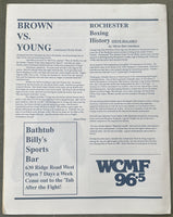 BROWN, SIMON-BOBBY JOE YOUNG OFFICIAL PROGRAM & PRESS KIT (1989)