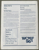 BROWN, SIMON-BOBBY JOE YOUNG OFFICIAL PROGRAM & PRESS KIT (1989)