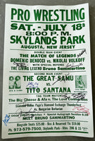 SAMMARTINO, BRUNO SIGNED LEGENDS EVENT ON SITE POSTER (1998)